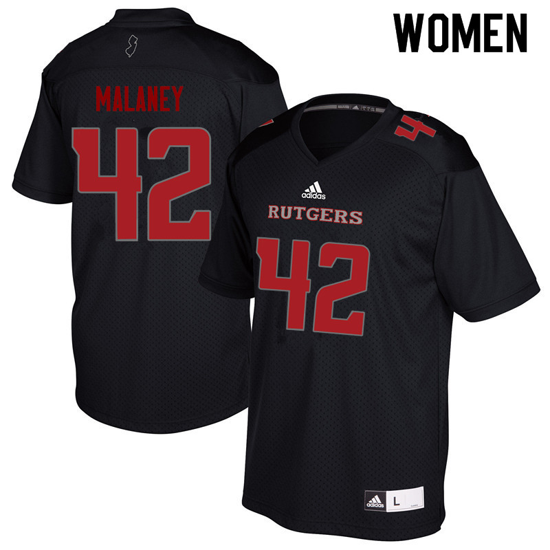 Women #42 Jake Malaney Rutgers Scarlet Knights College Football Jerseys Sale-Black